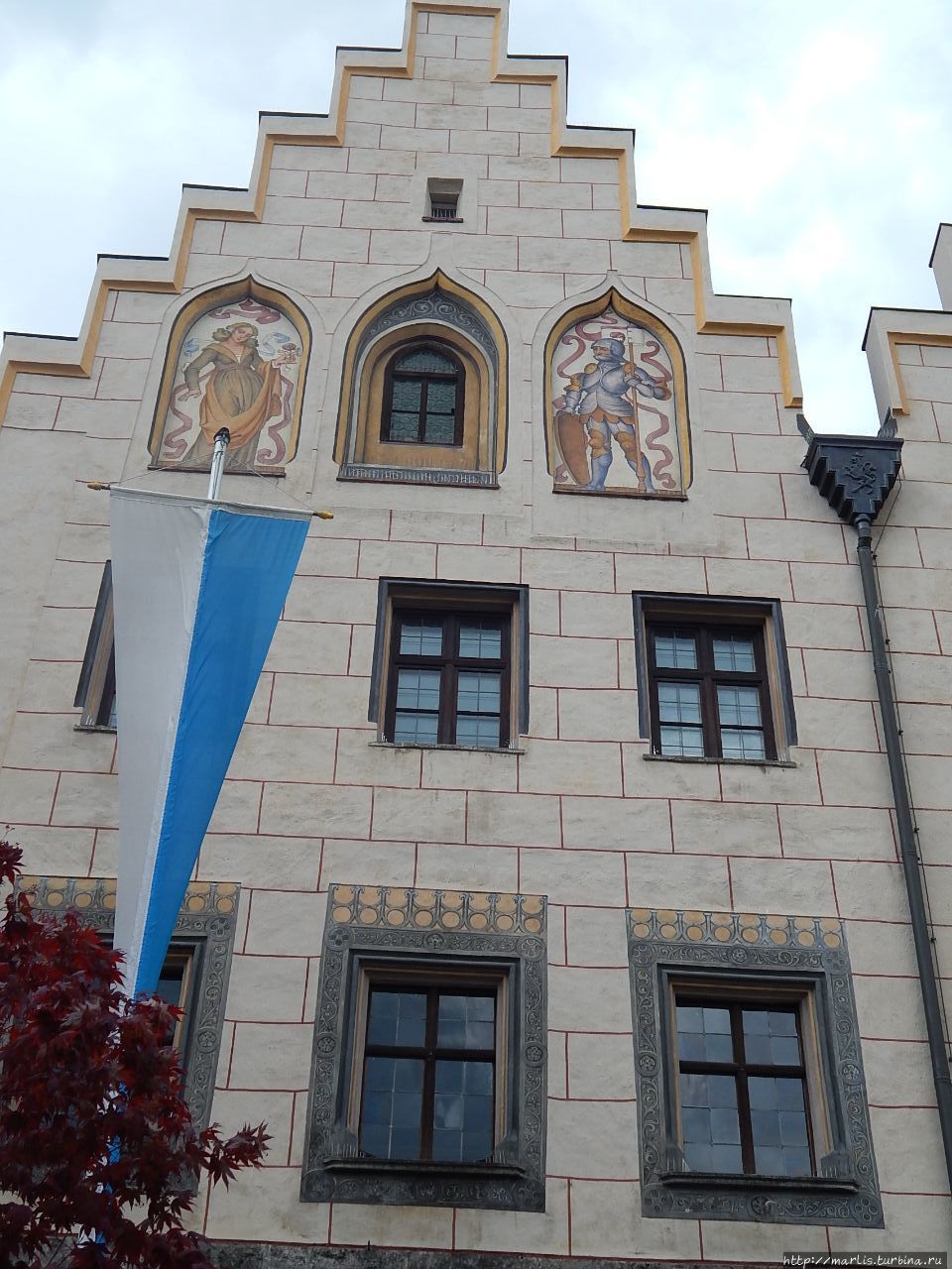 Фасад ратуши Вассербурга, Brothaus Вассербург-на-Инне, Германия