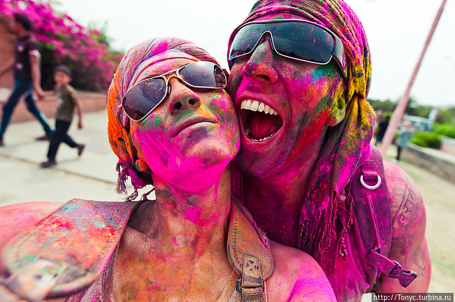 Праздник Holi, отрыв по-индийски Джайпур, Индия