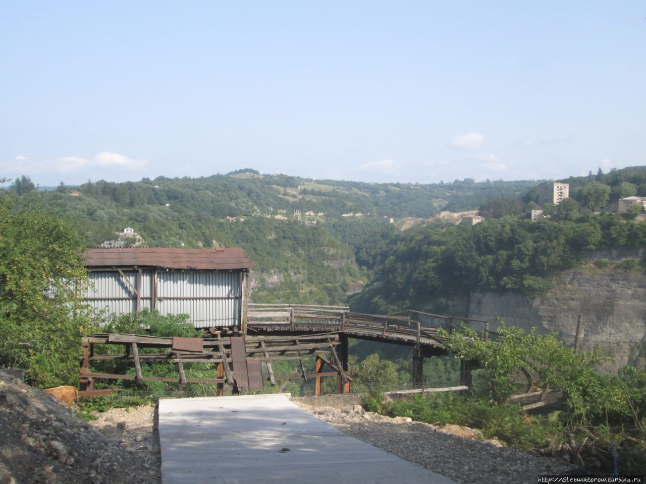 Исследование первой канатной дороги Чиатура, Грузия