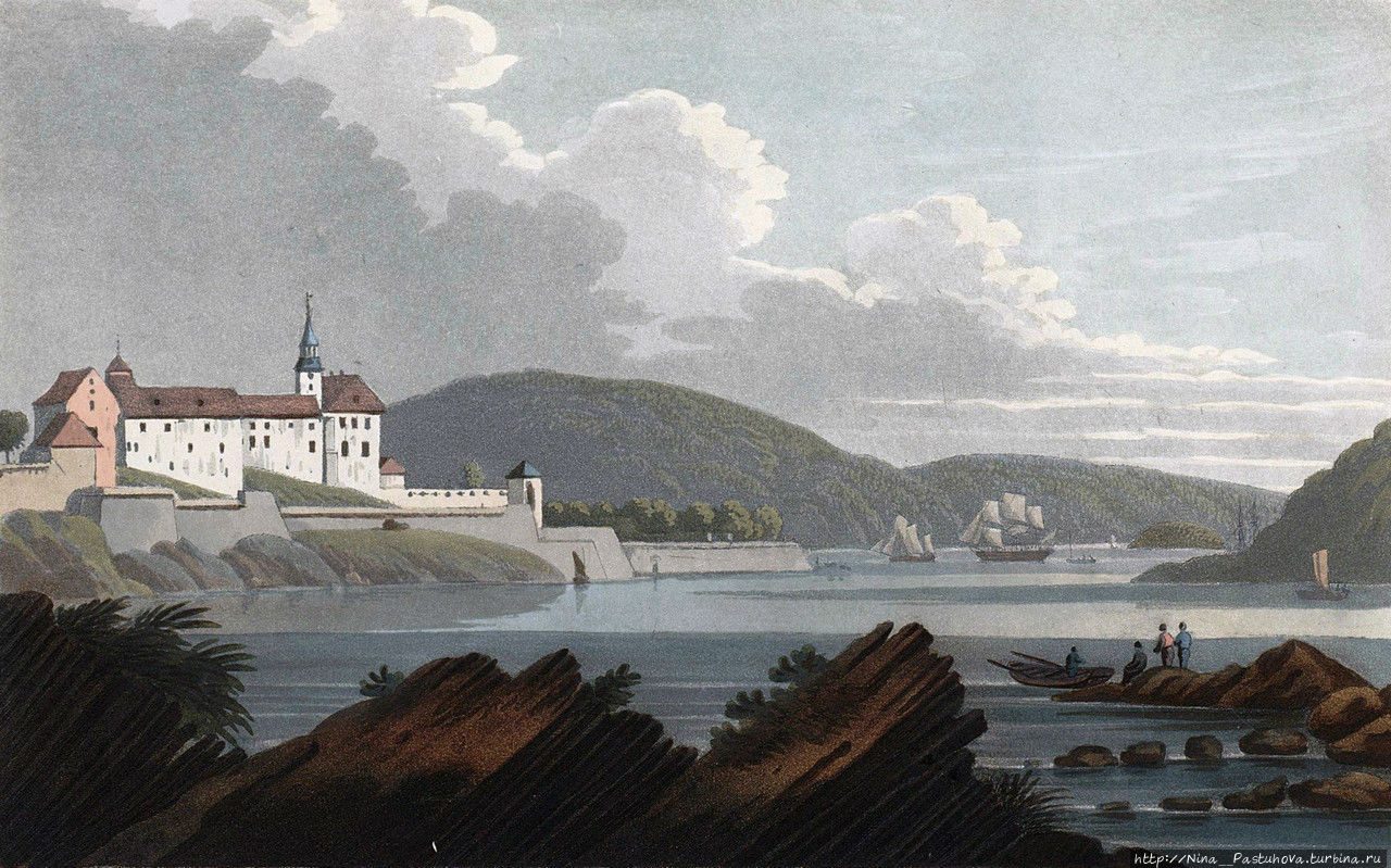 Вид крепости в 1800 году. Фото из интернета Осло, Норвегия
