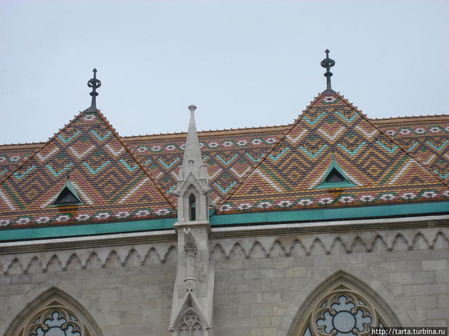 Крыша церкви — уже произведение искусства Будапешт, Венгрия