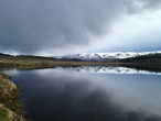 Форелевое озеро и туча, принесшая снег и ураганный ветер. Оттуда мы выдвинулись назад, в сторону дома
