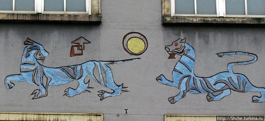 Фасады на Королевском Тракте, аки полотна картин живопистных Гданьск, Польша