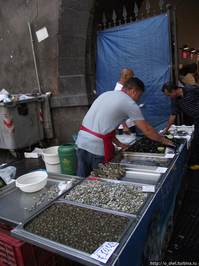 Рыбный рынок в Катании Катания, Италия
