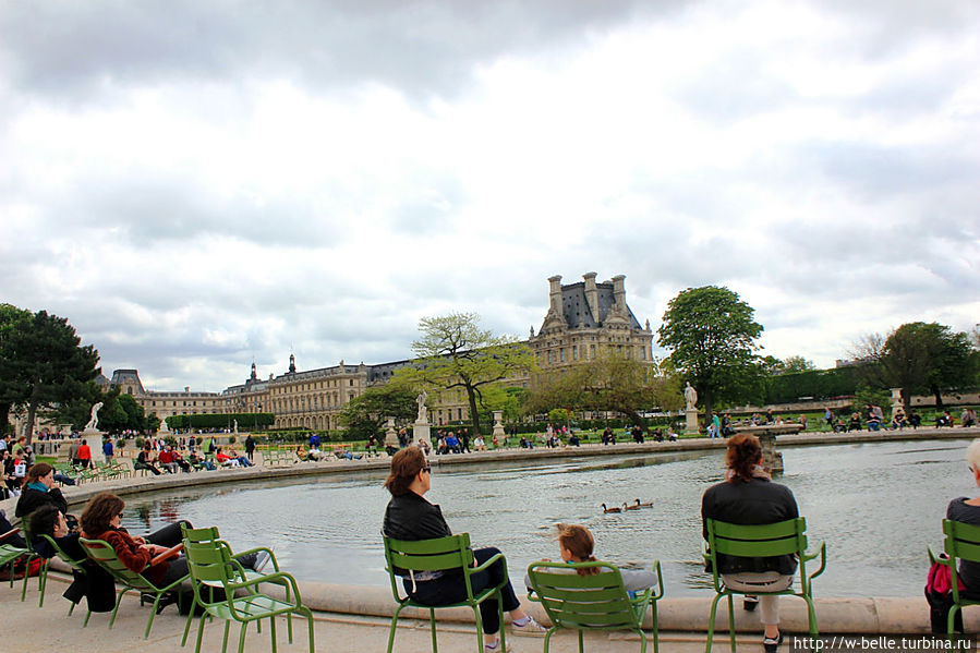 Весенний Тюильри Париж, Франция