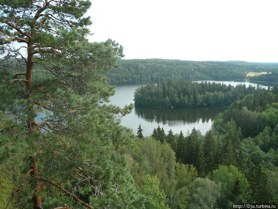 Вот такие изумительные панорамы открываются со смотровой башни Хяменлинна, Финляндия