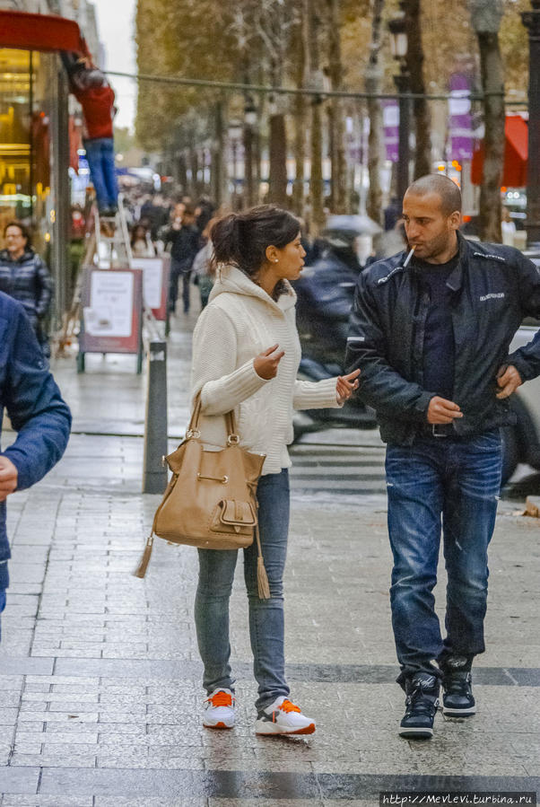 Елисейские поля в Париже. Париж, Франция