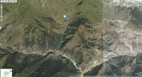 Часть Алагирского ущелья Северной Осетии с селением Ход