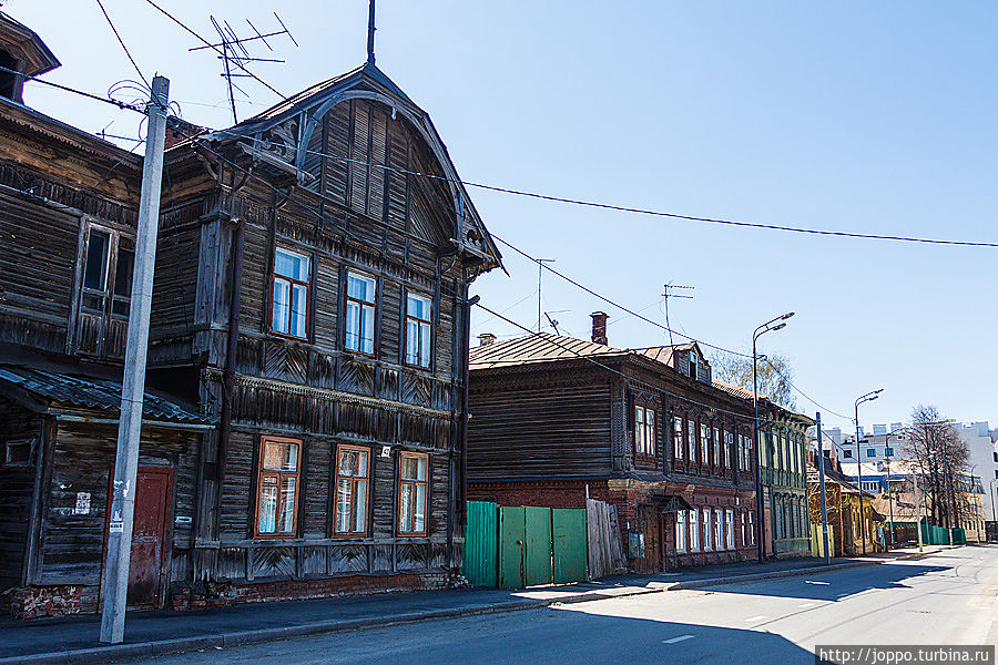 Старые деревянные дома Казань, Россия