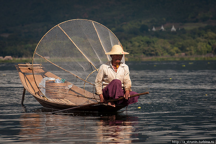 На озере Инле Озеро Инле, Мьянма