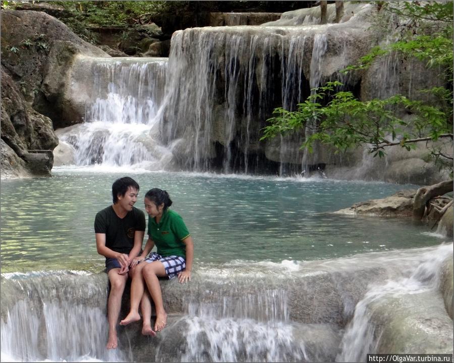 Водопад Эраван для влюбленных Центральный и Восточный Таиланд, Таиланд