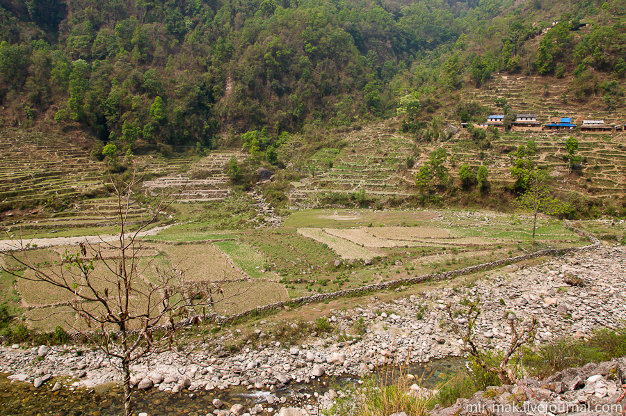 На пути теперь будет встречаться только потрясающая природа и небольшие горные деревушки с населяющим их народом под названием гурунги. Непал
