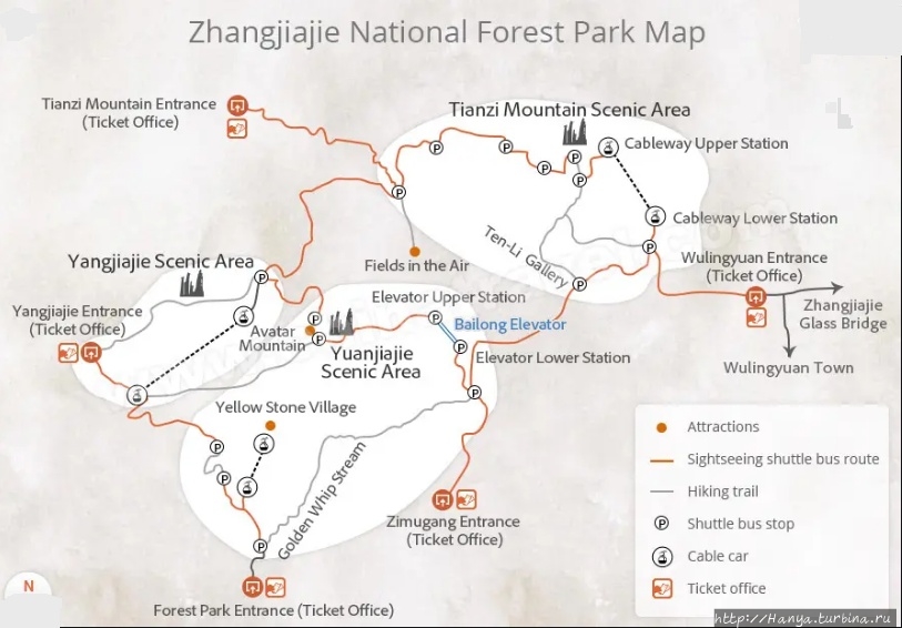 Из интернета Чжанцзяцзе Национальный Лесной Парк (Парк Аватар), Китай