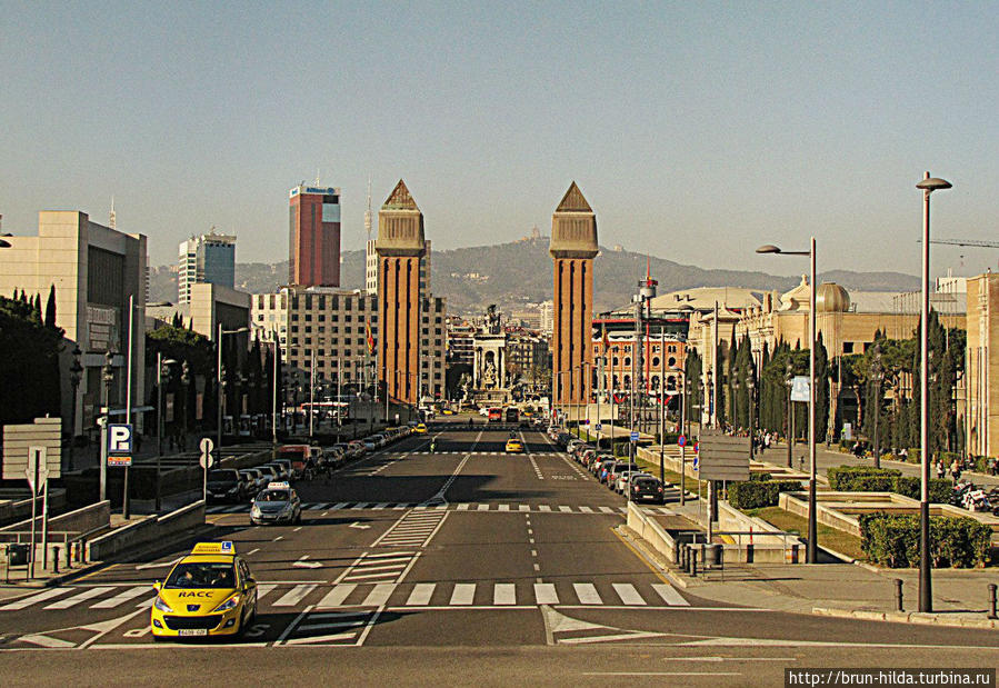площадь Испании в Барселоне Каталония, Испания