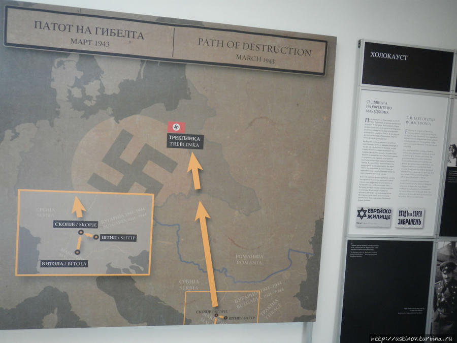 Бесплатный музей Холокоста в Скопье, Македонии Скопье, Северная Македония