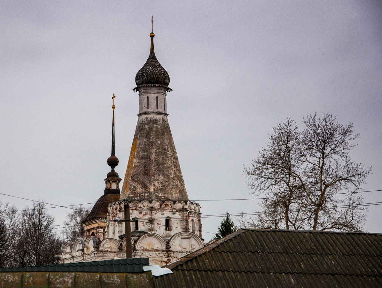 Красная площадь прекрасного града. Переславль-Залесский, Россия