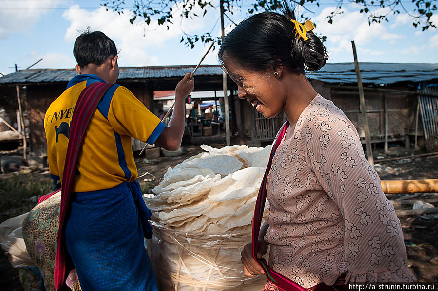 Рынок на воде Озеро Инле, Мьянма
