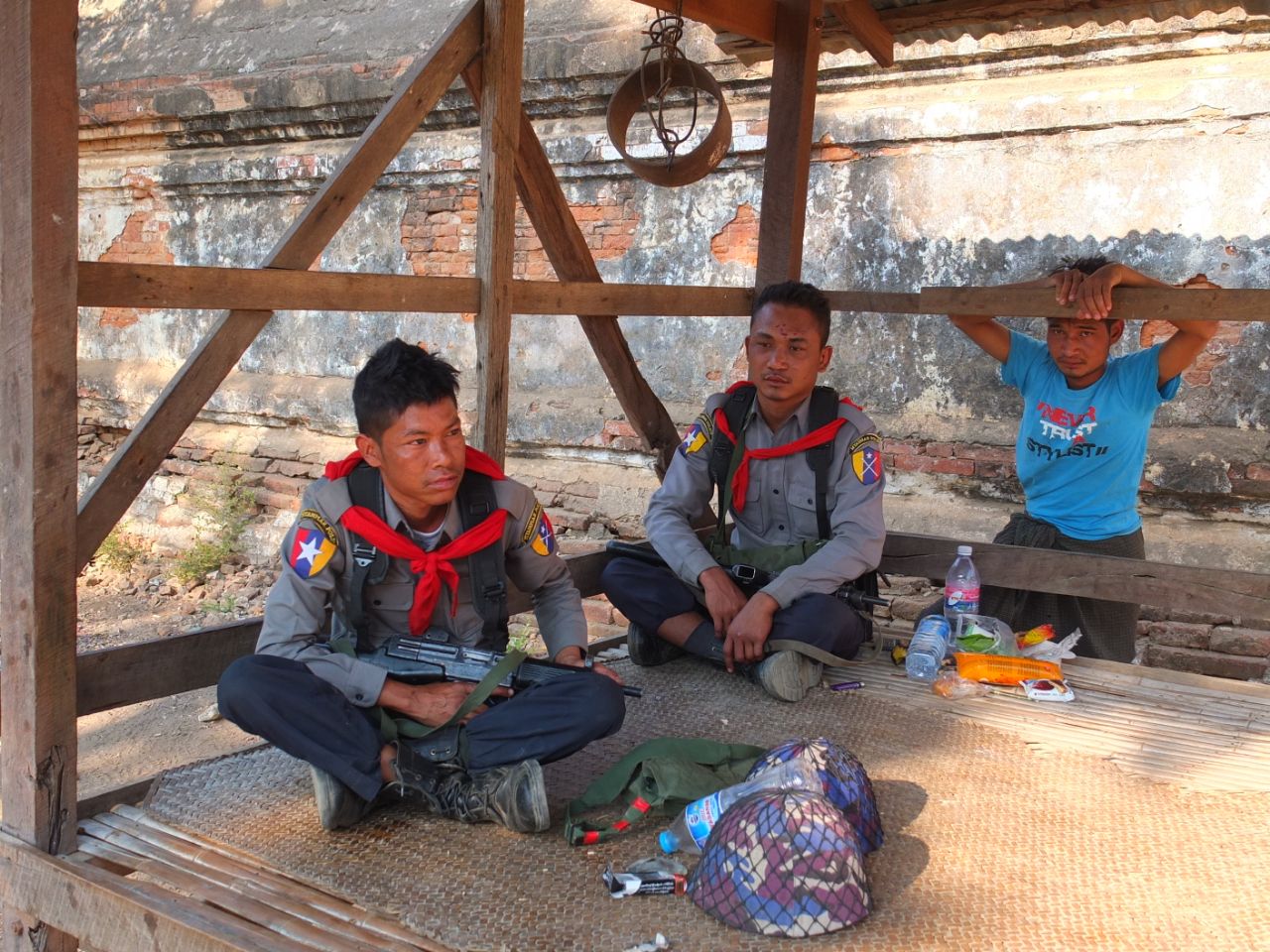Ньяунгу. Пост охраны Баган, Мьянма