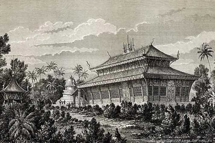 Так выглядел Храм Монастыря Ват Висуналат. Фото из интернета Луанг-Прабанг, Лаос