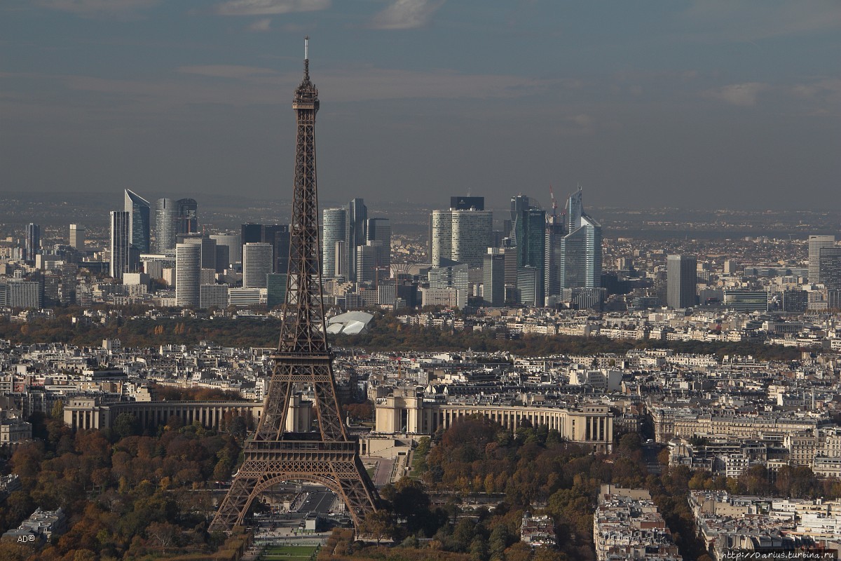 Париж 2018 — Виды с башни Монпарнас, крупные планы, Эйфелева Париж, Франция