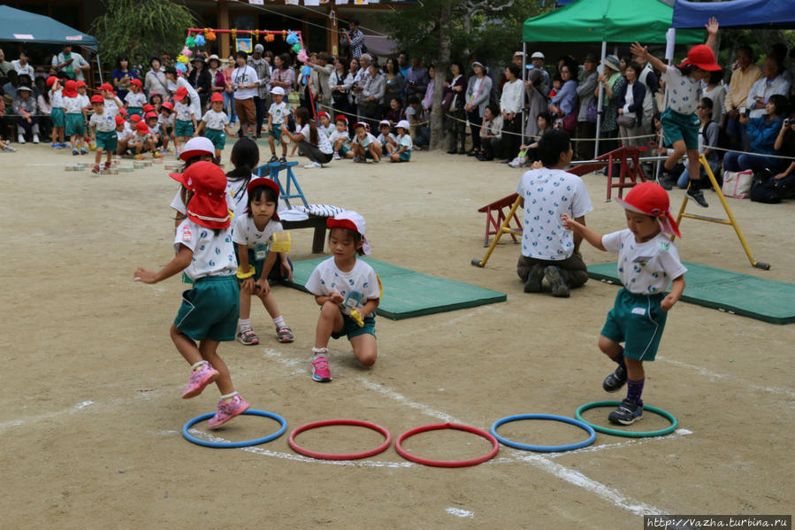 Детское спортивное представление в Киото Киото, Япония