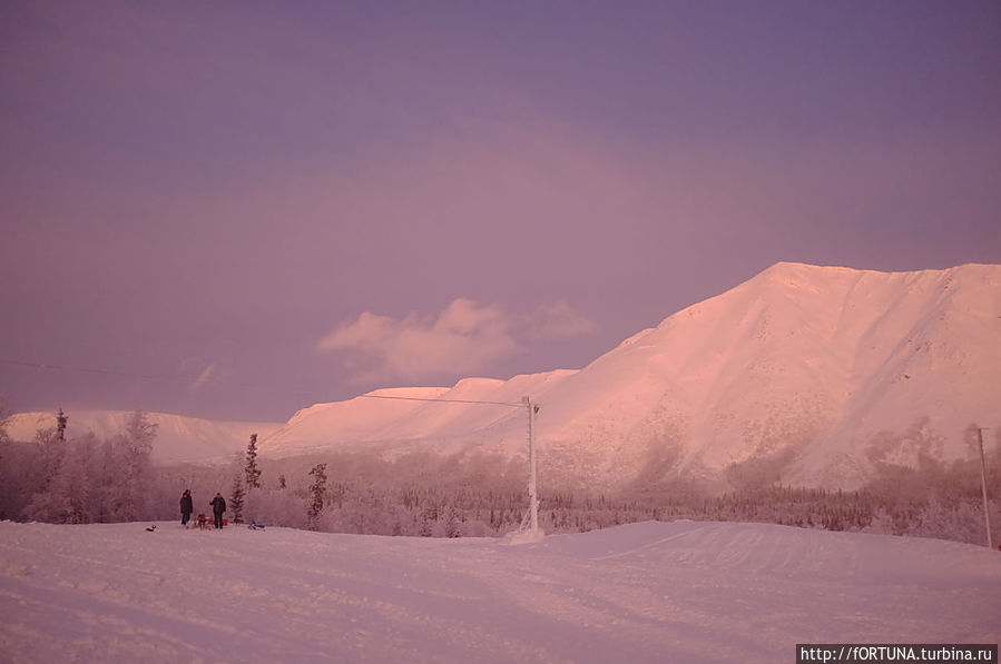 Снежный лабиринт в Хибинах