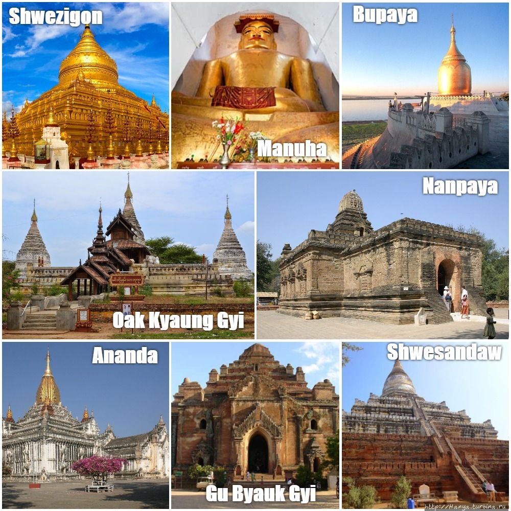 Храмы Багана. Фото из интернета Баган, Мьянма