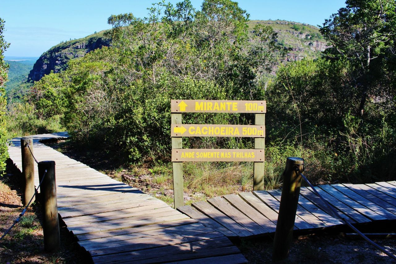 Открытая для посещения часть заповедника Гуартела парк штата, Бразилия