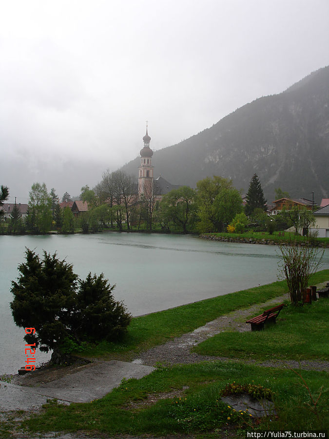 Озеро где ловили форель Земля Тироль, Австрия