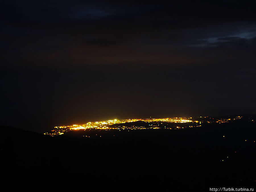 ночной Сочи Цандрипш, Абхазия