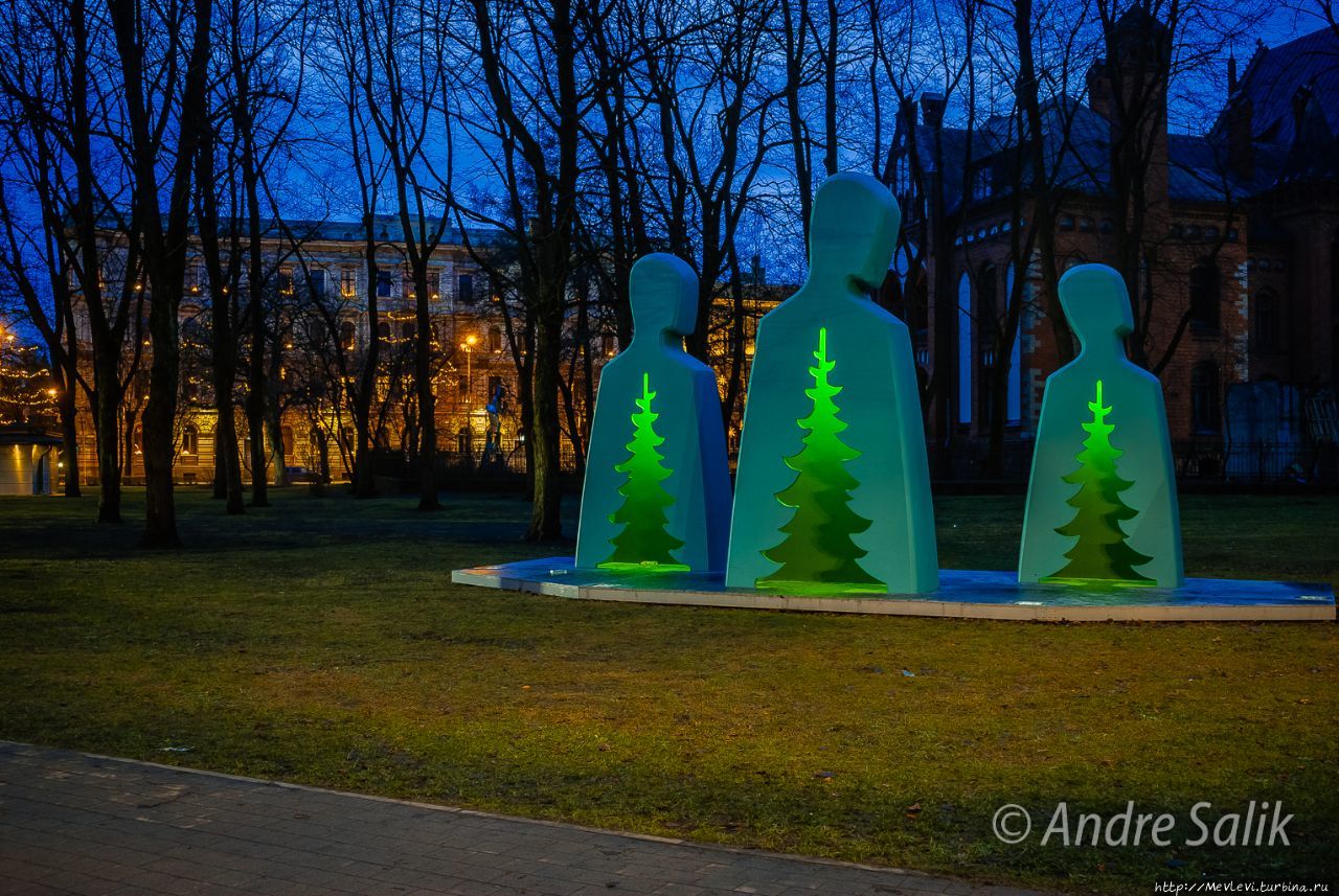 Путь рождественских ёлок 2017 Рига, Латвия