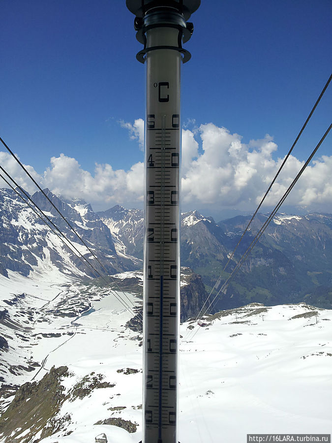 Температура наверху в тени.