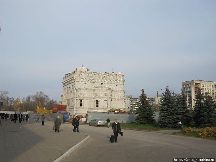 Церковь Александра Невского отстраивается заново Тверь, Россия