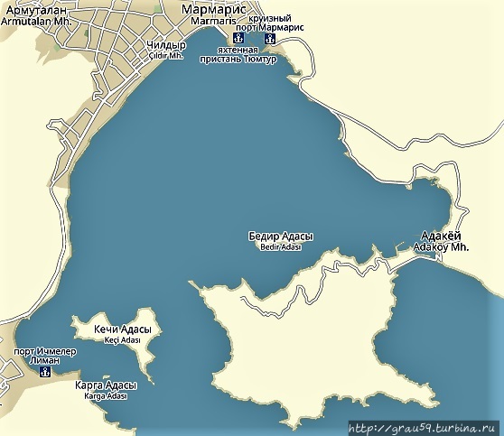 Карта мармариса на русском