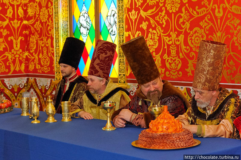 Царский пир во дворце царя Алексея Михайловича в Коломенском! Москва, Россия