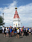 Первым субботним мероприятием стал легкоатлетический забег на Караульную гору. Рядом с часовней Параскевы Пятницы началось награждение победителей эстафеты.