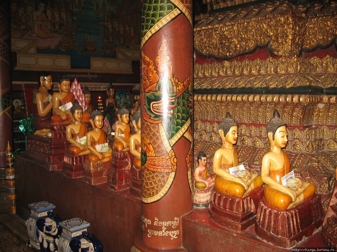 Ват Пном, или Храм на горе. Центральная вихара Пномпень, Камбоджа