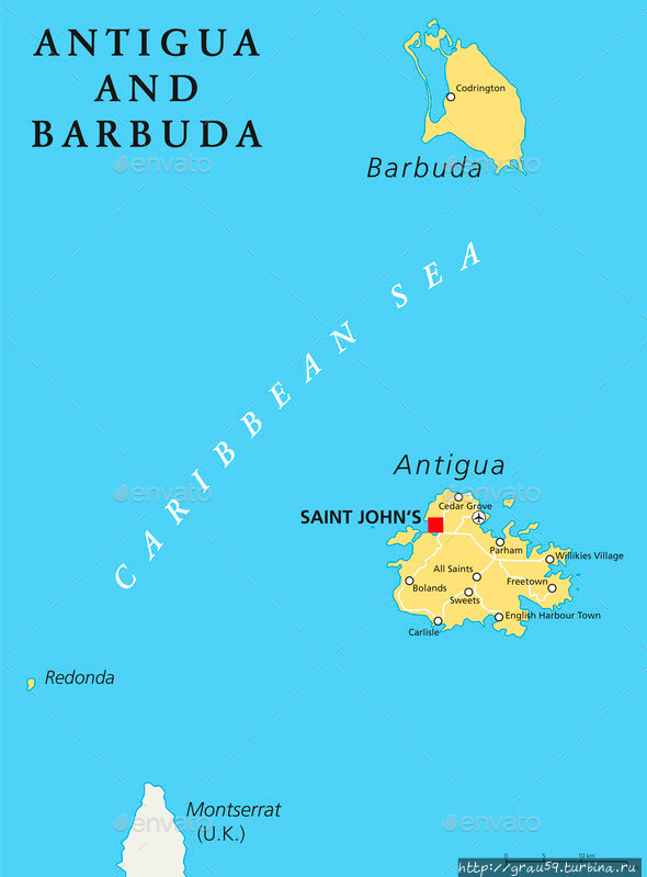Виртуальное королевство на реальном карибском острове Остров Редонда, Антигуа и Барбуда
