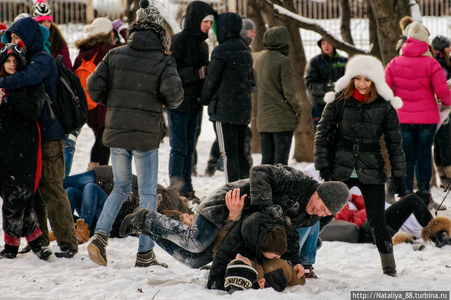 Большая снежная битва в Москве Москва, Россия