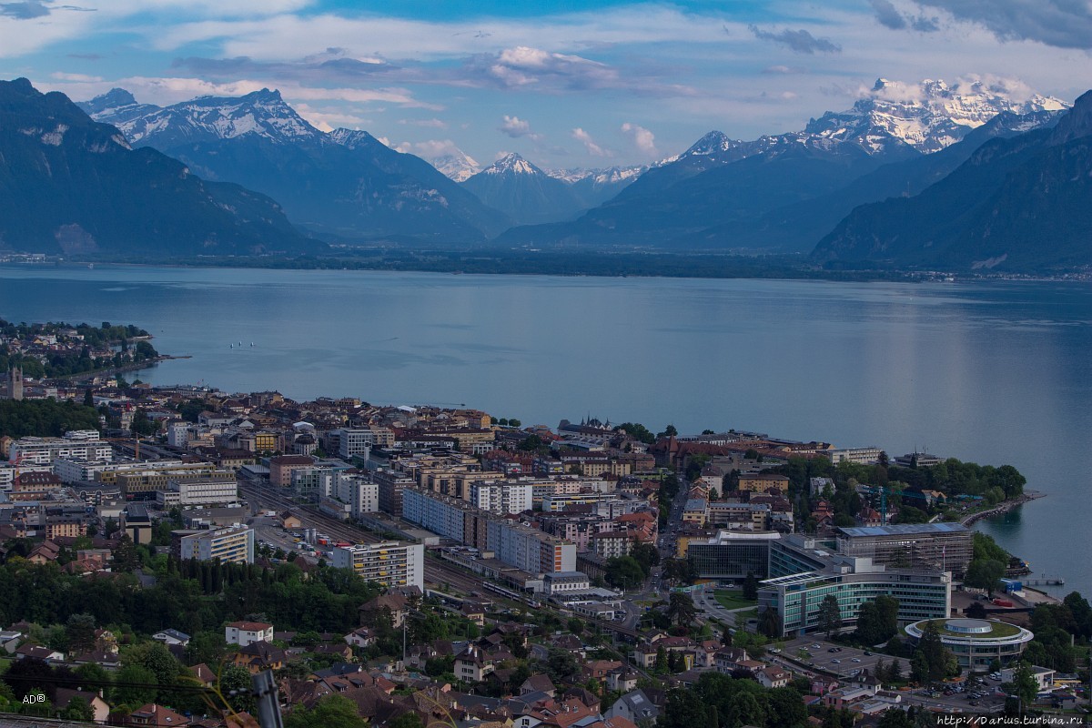Женева — Веве, Виды на Новилль Веве, Швейцария