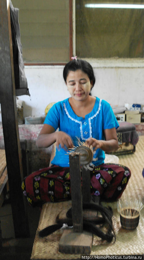 Изготовление чашек из бамбука Мьянма