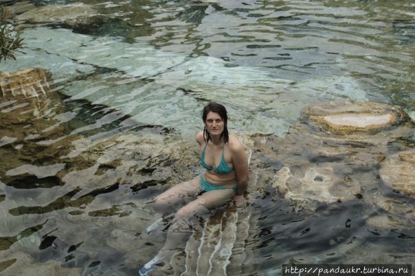 я в бассейне Клеопатры Денизли, Турция