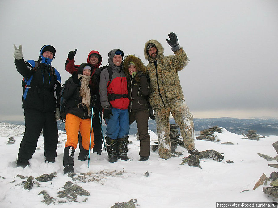 Группа на перевале Багаташ. Республика Алтай, Россия