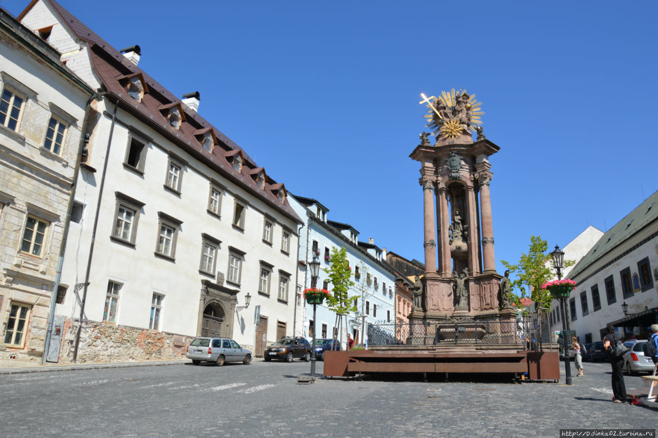 площадь св. Троицы- старейшая в городе Банска-Штьявница, Словакия