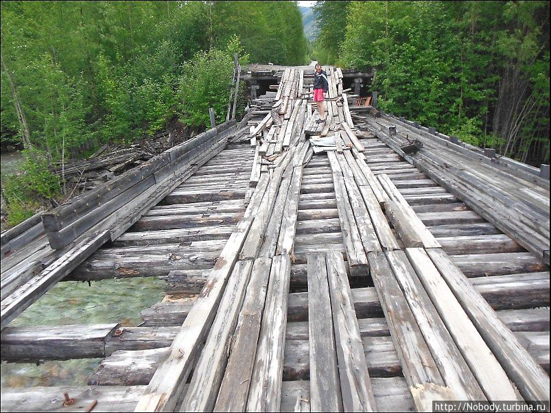 Типичный мостик — из тех, по которым ещё можно ехать)) Бурятия, Россия