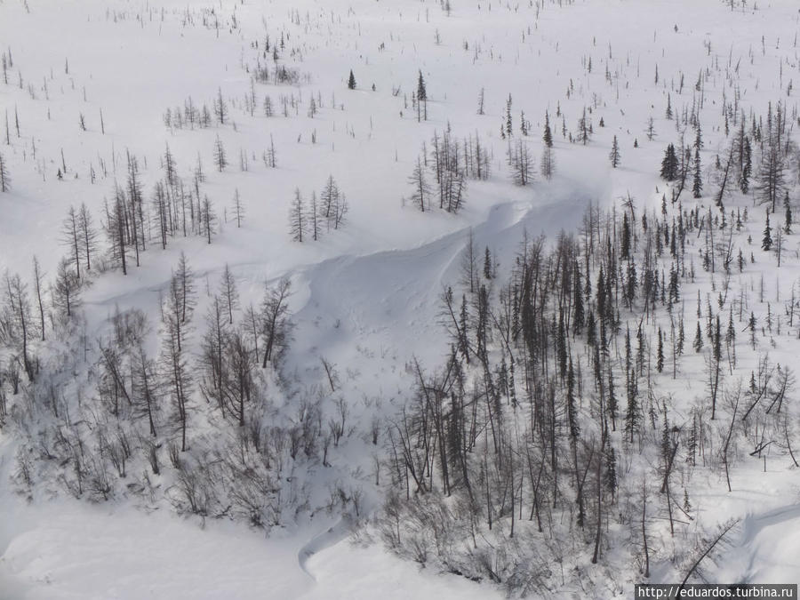 Над тундрой на Colibri Игарка, Россия
