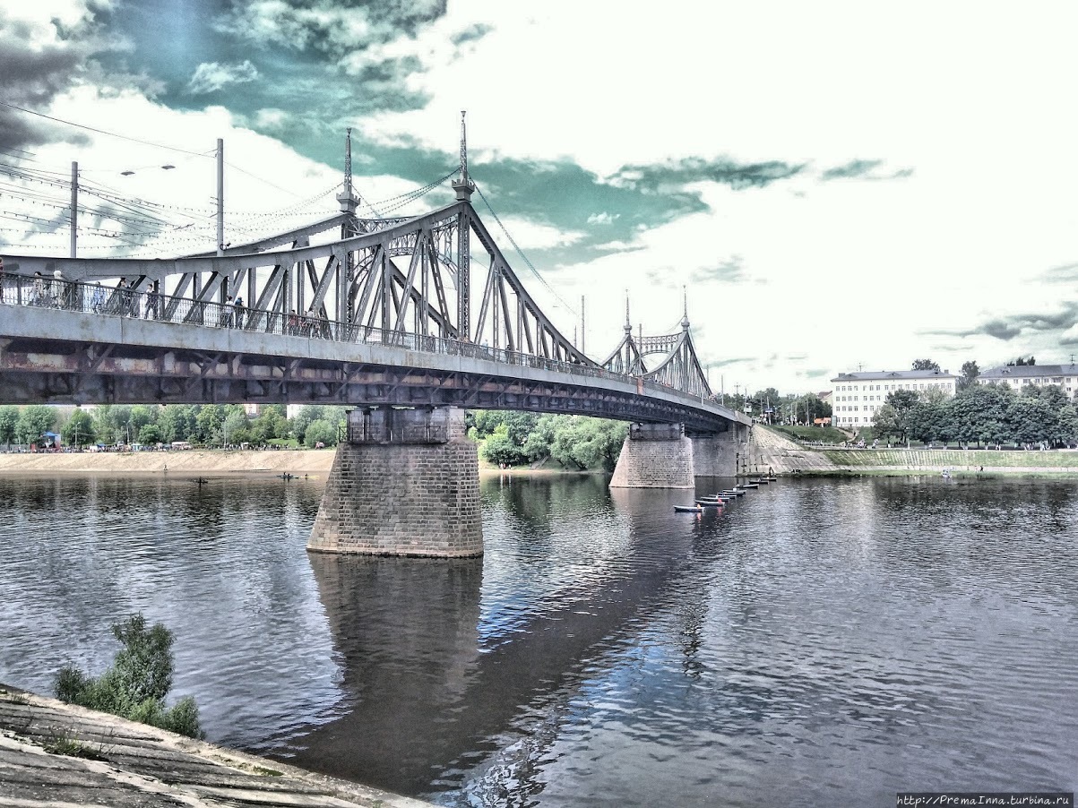 Староволжский мост Тверь, Россия