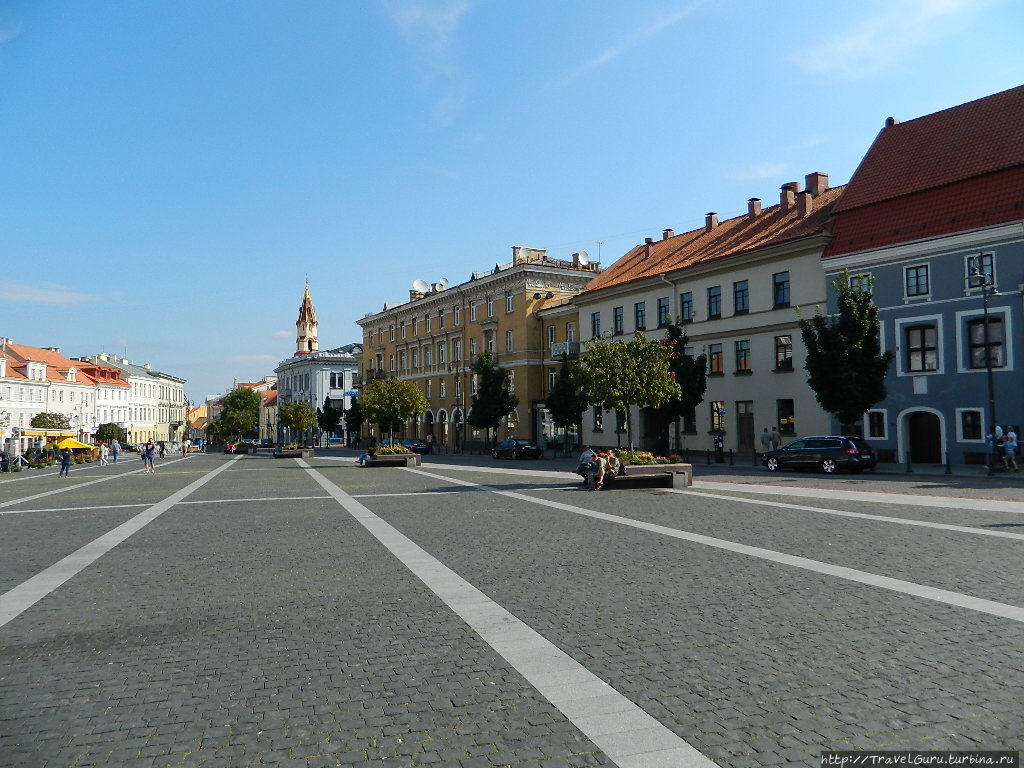 Треугольная Ратушная площадь. Вильнюс, Литва