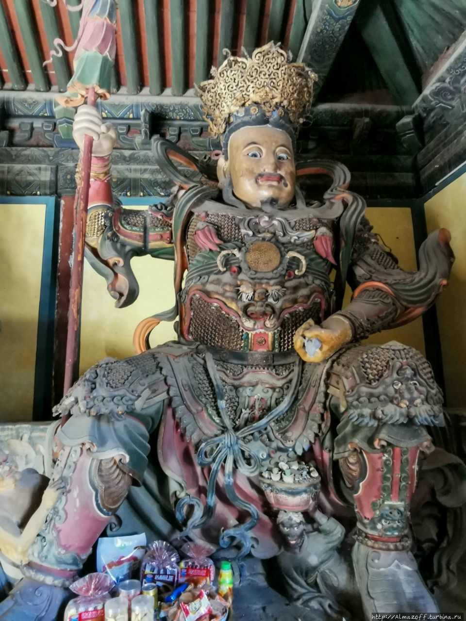 Четыре Небесных Короля в храме Рухулы на горе Утайшань. Священная Гора Утайшань, Китай