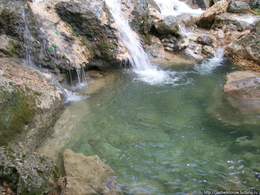 Среди струй водопада Су-Учхан Алушта, Россия